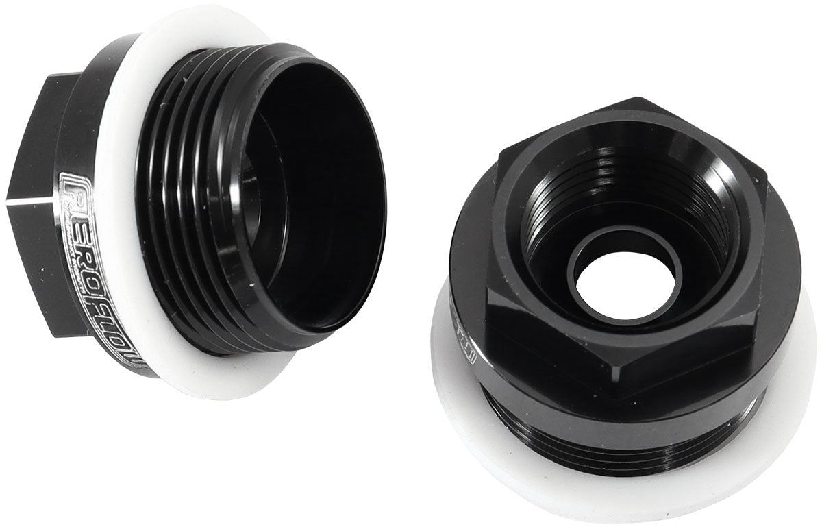 AF700-03BLK - HOLLEY CARB INLET FITTING BLACK MALE 7/8-20" TO 5/8-18"