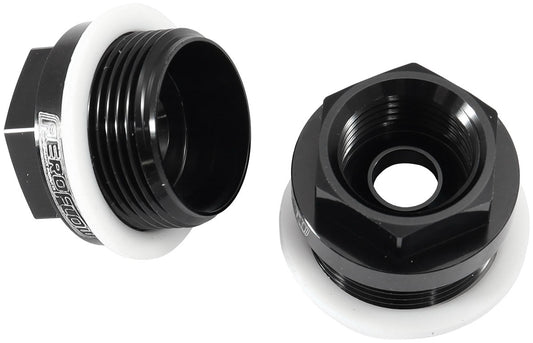 AF700-03BLK - HOLLEY CARB INLET FITTING BLACK MALE 7/8-20" TO 5/8-18"