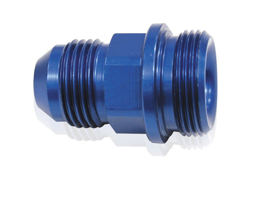 AF700-06 - HOLLEY INLET FITTING -6AN BLUE 7/8" X 20 TO -6AN SHORT