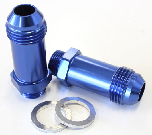 AF701-08 - BG / DEMON INLET TITTING -8AN BLUE 9/16" 45MM LONG TO -8AN