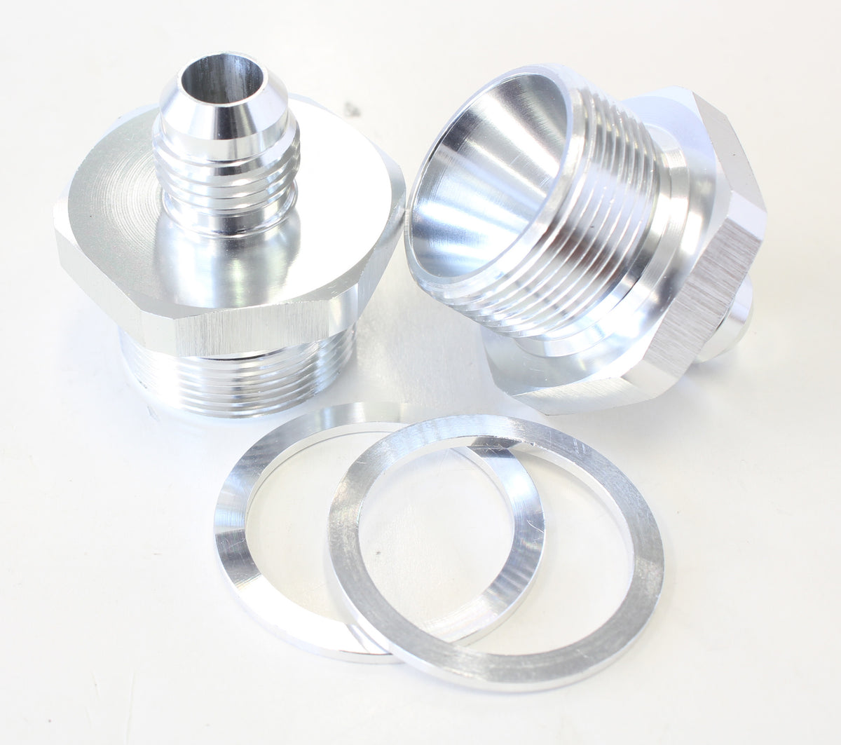 AF708-06S - Male -6 to 1" x 20 Quadrajet Silver