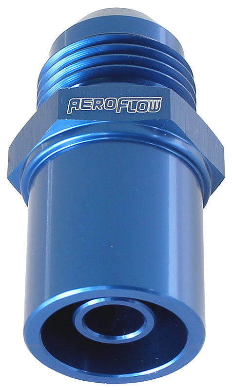 AF708-08F - PRESS IN COVER BREATHER ADAPTETO -8AN BLUE BA to FG FRONT