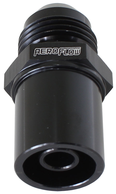 AF708-08FBLK - PRESS IN COVER BREATHER ADAPTETO -8AN BLACK BA to FG FRONT