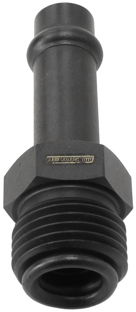 AF714-31BLK - HOLLEY CARB INLET FITTINGS 5/8INVERTED TO 3/8" BARB STRAIGHT
