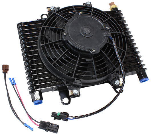 AF72-6000 - 13.5 x 9" COMP TRANS COOLER WITH 120w FAN & SWITCH 1/2NPT