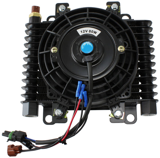 AF72-6002 - 10 x 7-1/2" COMP TRANS COOLER WITH 80w FAN & SWITCH 1/2 NPT