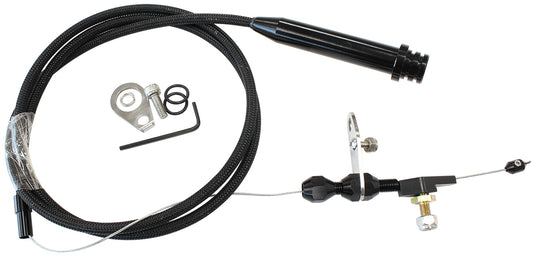 AF72-7000BLK - AEROFLOW KICKDOWN CABLE TH700 4L60 EARLY BLACK FINISH