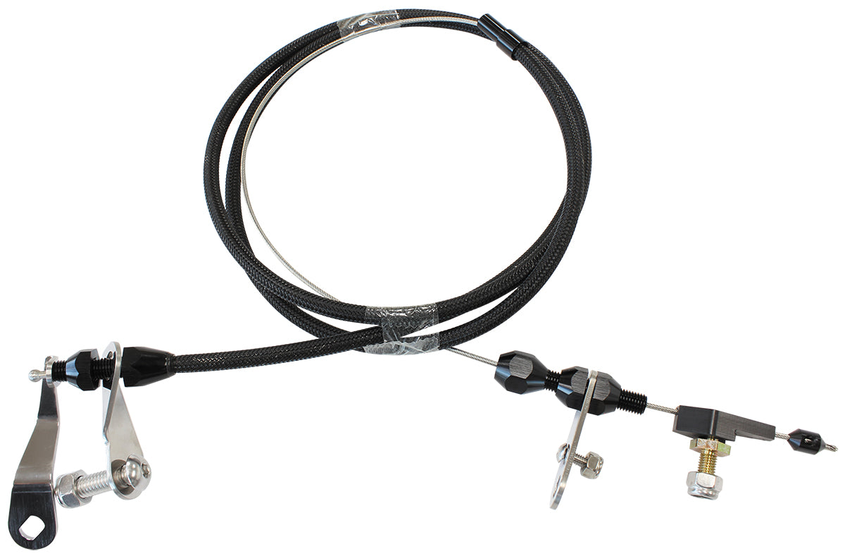 AF72-7001BLK - AEROFLOW KICKDOWN CABLE C6 BLACK FINISH