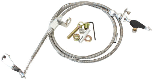 AF72-7002 - AEROFLOW KICKDOWN POWERGLIDE CABLE CHROME FINISH