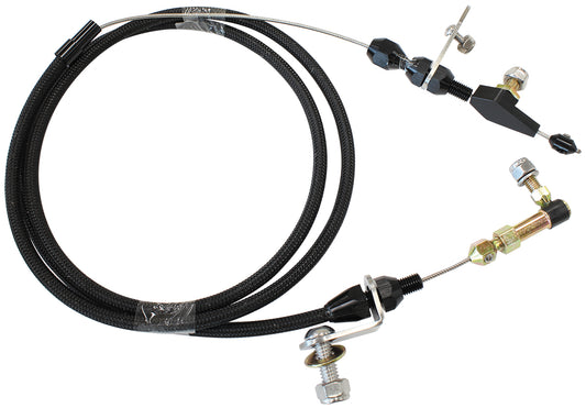 AF72-7002BLK - AEROFLOW KICKDOWN POWERGLIDE CABLE BLACK FINISH