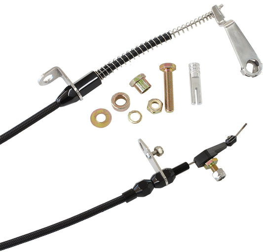 AF72-7005BLK - AEROFLOW KICKDOWN FORD AOD CABLE BLACK FINISH