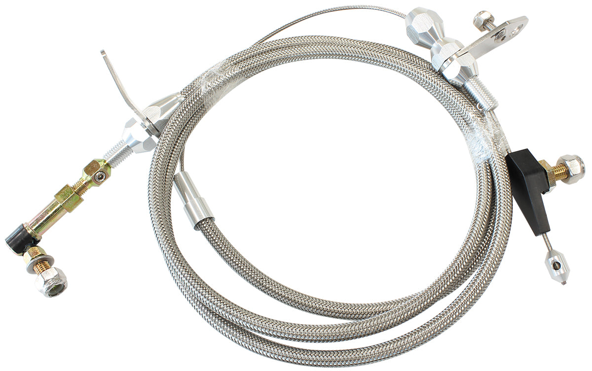 AF72-7006 - AEROFLOW KICKDOWN TORQUEFLITE 904 CABLE CHROME FINISH