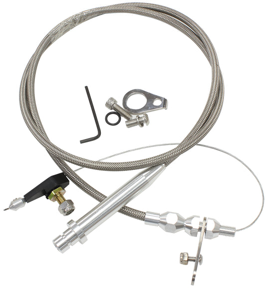 AF72-7007 - AEROFLOW KICKDOWN GM TH350 CABLE CHROME FINISH