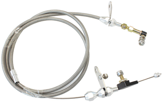 AF72-7008 - AEROFLOW KICKDOWN TORQUEFLITE 727 CABLE CHROME FINISH