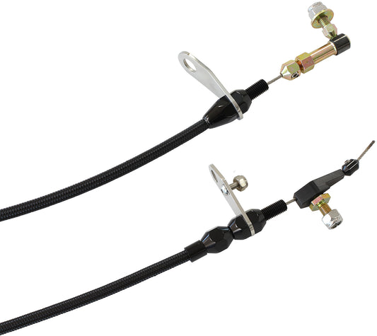 AF72-7008BLK - AEROFLOW KICKDOWN TORQUEFLITE 727 CABLE BLACK FINISH