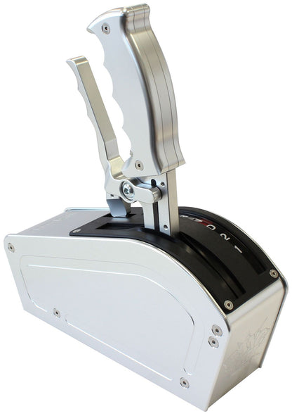 AF72-9021 - Bang Shift ATTACK 3 Speed Forward Pattern Gate Shifter Silver Finish