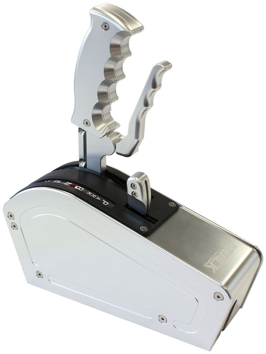 AF72-9023 - Bang Shift ATTACK 4 Speed Forward Pattern Gate Shifter Silver Finish
