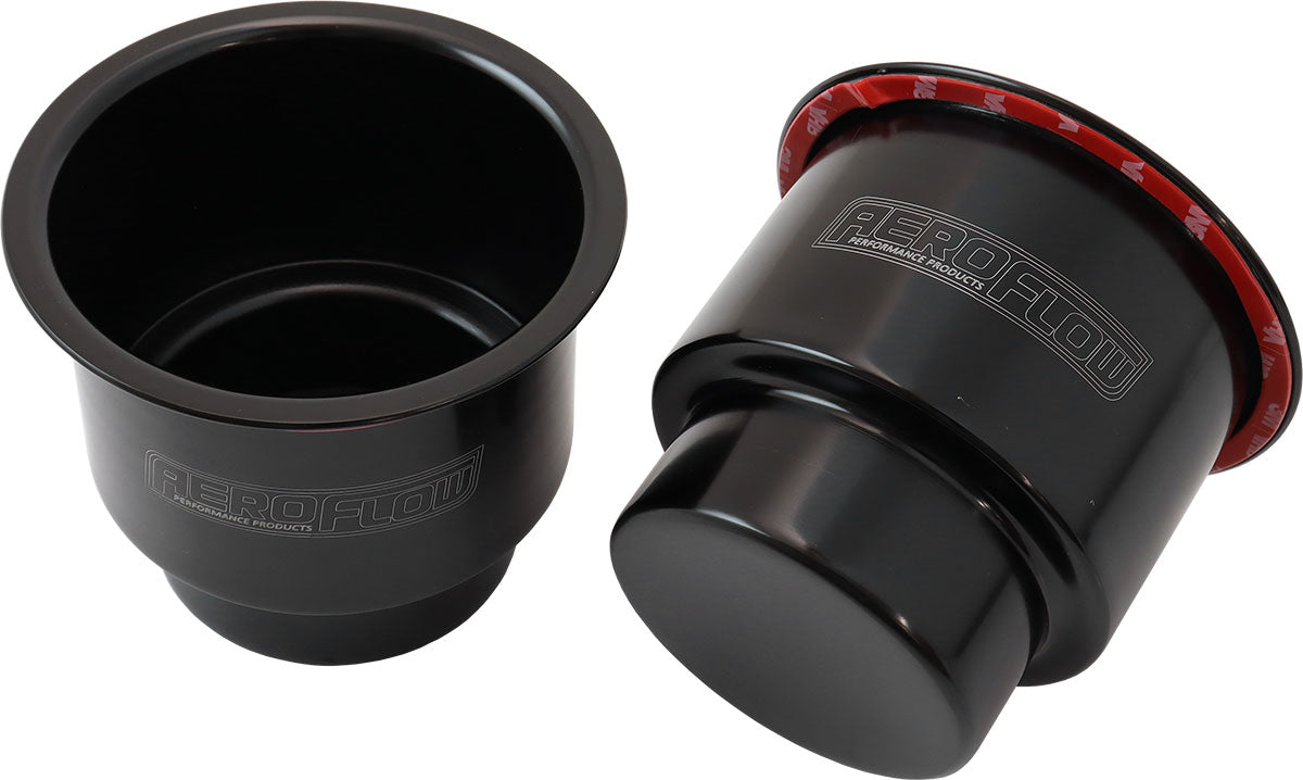 AF72-9088BLK - LARGE CUP HOLDERS BLACK PAIR SHIFTER RISER DRINK HOLD