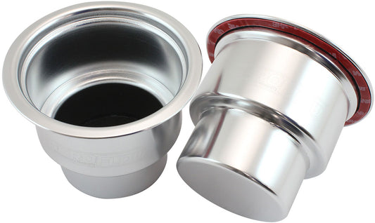 AF72-9091 - SMALL CUP HOLDERS SILVER PAIR SHIFTER RISER DRINK HOLD