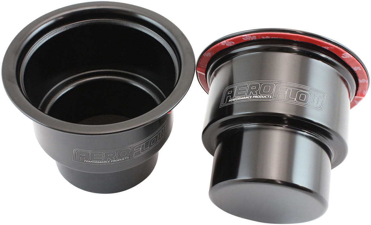 AF72-9091BLK - SMALL CUP HOLDERS BLACK PAIR SHIFTER RISER DRINK HOLD