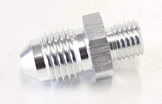 AF728-04S - METRIC M8 X 1.0MM TO -4AN SILVER MALE M8X1.0MM TO -4AN