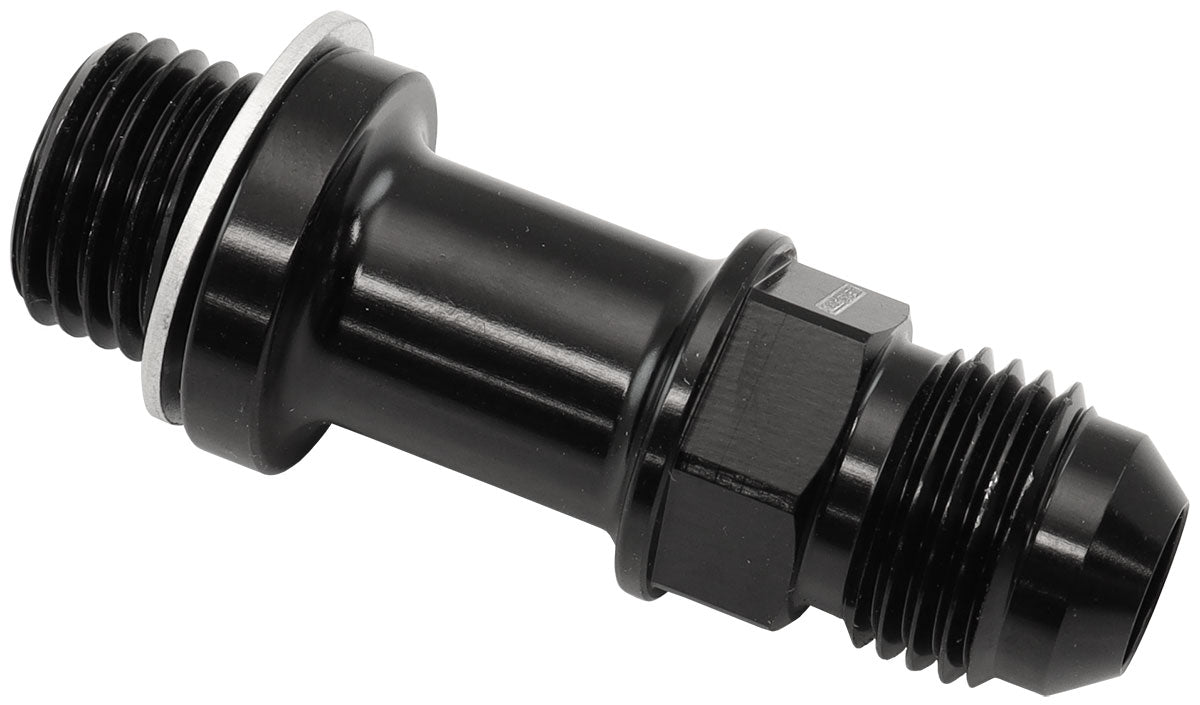 AF732-06LBLK - METRIC M14 x 1.5mm TO -6 LONG EXTENSION 51mm BLACK MALE -6AN