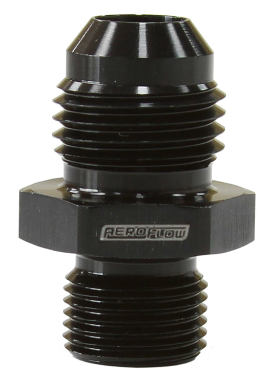 AF738-06BLK - METRIC M12 X 1.0MM TO -6AN BLACK MALE M12X1.0MM TO -6AN