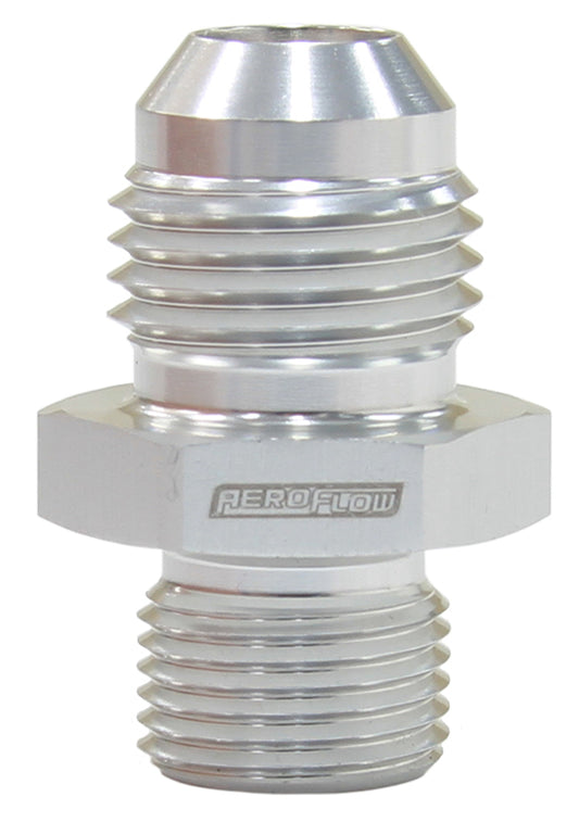 AF738-06S - METRIC M12 X 1.0MM TO -6AN SILVER MALE M12X1.0MM TO -6AN