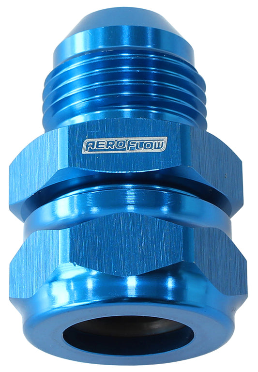 AF741-06-06 - 3/8" BARB TO -6AN ADAPTER BLUE CONVERTS MALE BARB TO AN