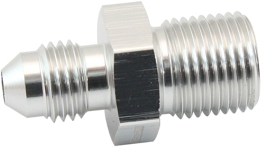 AF742-04S - METRIC M14 X 1.25MM TO -4AN SILVER MALE M14 X1.25MM TO -4