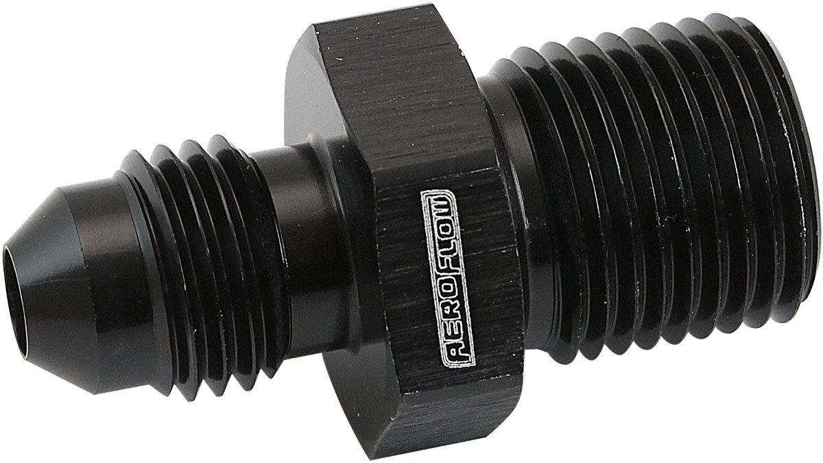 AF742-06BLK - METRIC M14 X 1.25MM TO -6AN BLACK MALE M14x1.25MM TO -6AN