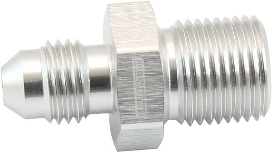 AF742-06S - METRIC M14 X 1.25MM TO -6AN SILVER MALE M14x1.25MM TO -6AN