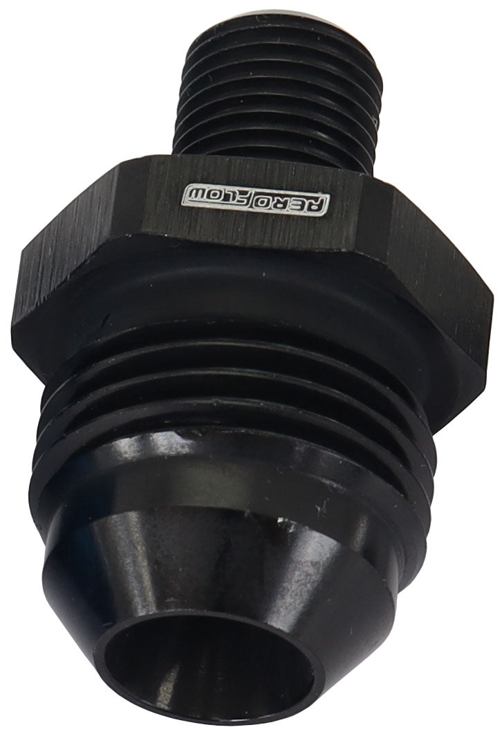 AF743-08BLK - METRIC M10 X 1.0MM TO -8AN BLACK MALE M10x1.0MM TO -8AN
