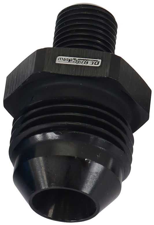 AF743-08BLK - METRIC M10 X 1.0MM TO -8AN BLACK MALE M10x1.0MM TO -8AN