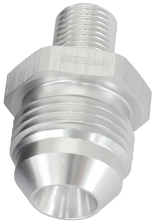 AF743-08S - METRIC M10 X 1.0MM TO -8AN SILVER MALE M10x1.0MM TO -8AN