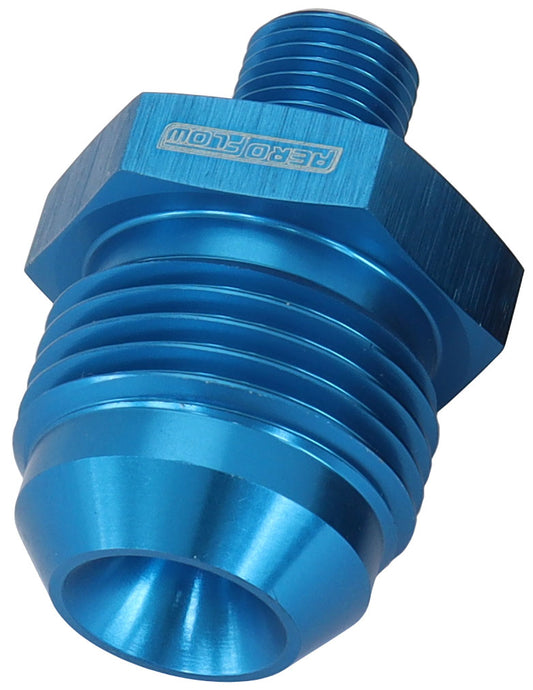 AF743-10 - METRIC M10 X 1.0MM TO -10AN BLUE MALE M10x1.0MM TO -10AN