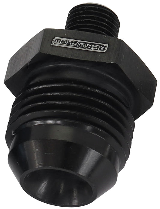 AF743-10BLK - METRIC M10 X 1.0MM TO -10AN BLACK MALE M10x1.0MM TO -10AN