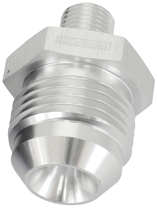AF743-10S - METRIC M10 X 1.0MM TO -10AN SILVER MALE M10x1.0MM TO -10AN