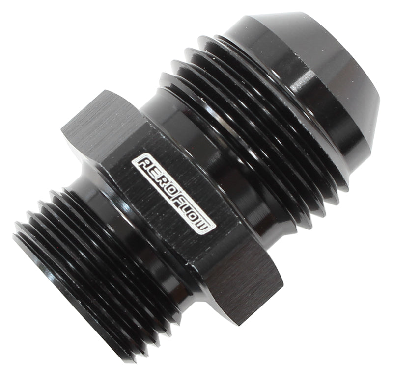 AF750-06BLK - 1/4" BSPP TO -6AN WASHER SEAL BRITISH STD PIPE PARALLEL