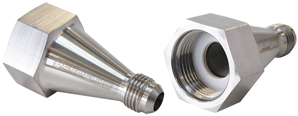 AF758-06 - NITROUS BOTTLE ADAPTER -6AN STEEL FINISH FILTER INCLUDED