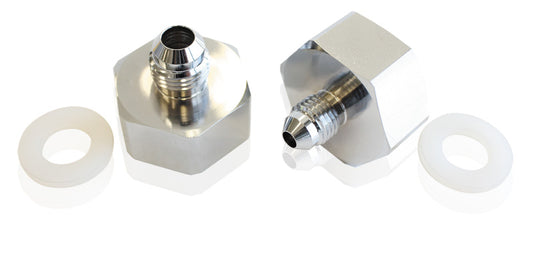 AF759-04 - NITROUS BOTTLE ADAPTER -4AN STEEL FINISH DURABLE FOR ONOFF