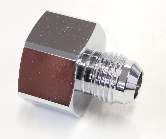 AF760-06 - NITROUS BOTTLE ADAPTER -6AN STEEL FINISH SUITS BOC BOTTLE