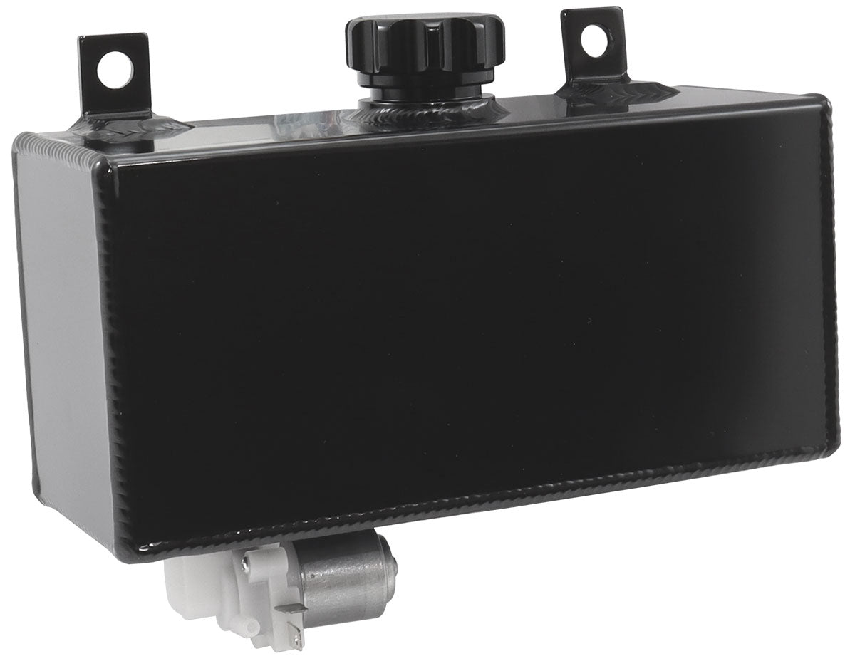 AF77-1005BLK - FABRICATED BLACK WASHER TANK WITH MOTOR -L,W,H=210X80X100MM