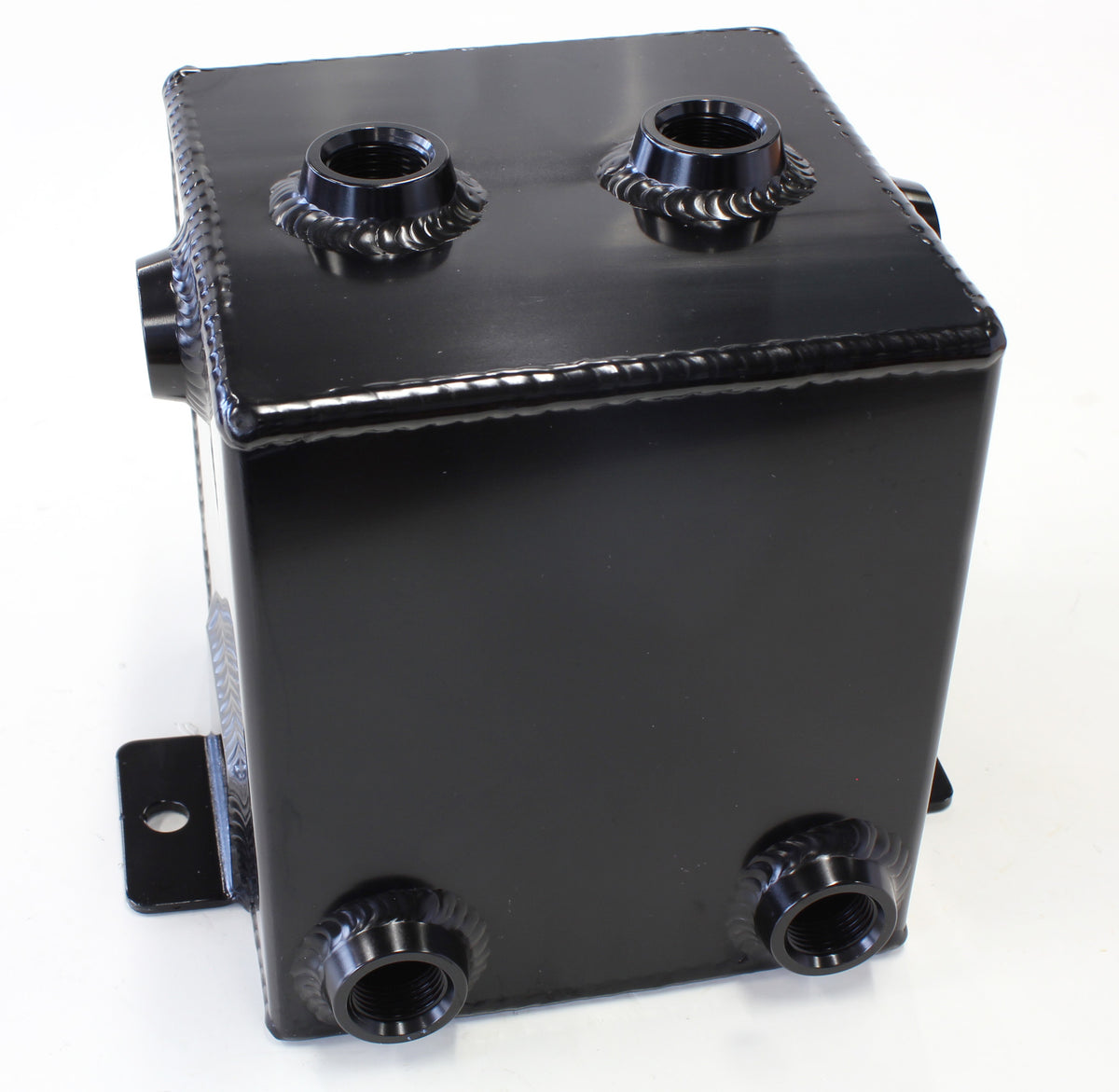 AF77-1011BLK - FABRIC ALLOY UNIV TANK 2L X 6 -8 ORB BLACK WITH MOUNT TABS