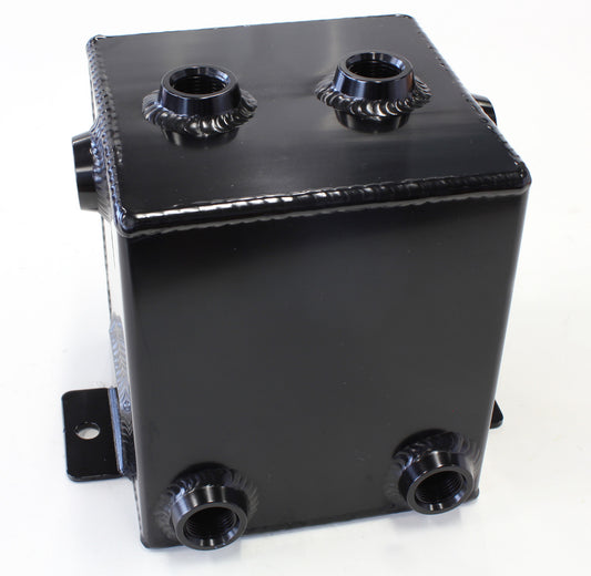 AF77-1011BLK - FABRIC ALLOY UNIV TANK 2L X 6 -8 ORB BLACK WITH MOUNT TABS