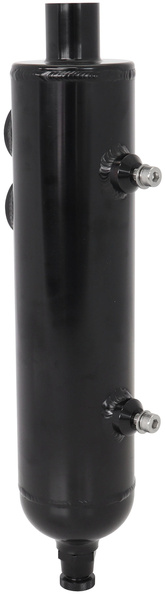AF77-1017BLK - UNIVERSAL BREATHER TANK F/MALE2 X -12ORB 13" X 3" BLACK