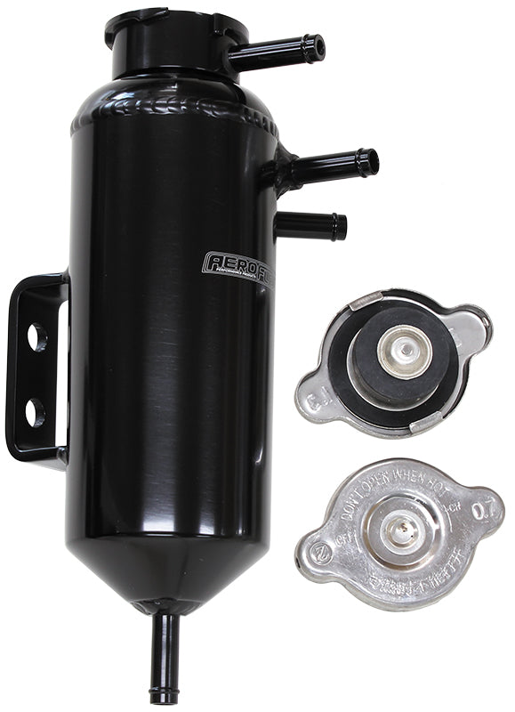AF77-1031BLK - UNIVERSAL HEADER TANK 5/16" BARBS COMPACT DESIGN 32MM CAP