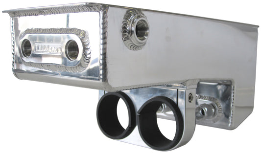 AF77-1044 - DUAL FUEL PUMP UNDER CAR SURGE TANK POLISHED 4.75L CAPACITY 77-1044
