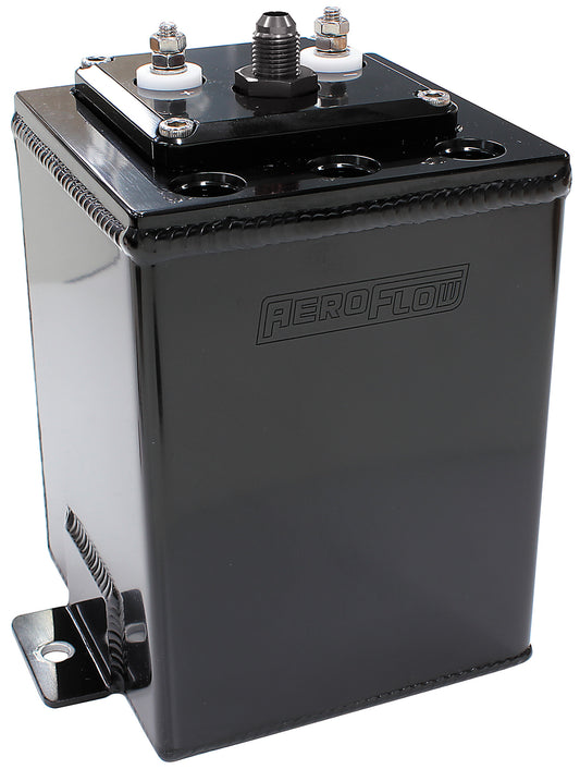 AF77-4055BLK - SINGLE PUMP SURGE TANK SUITS 40mm FUEL PUMPS BLACK
