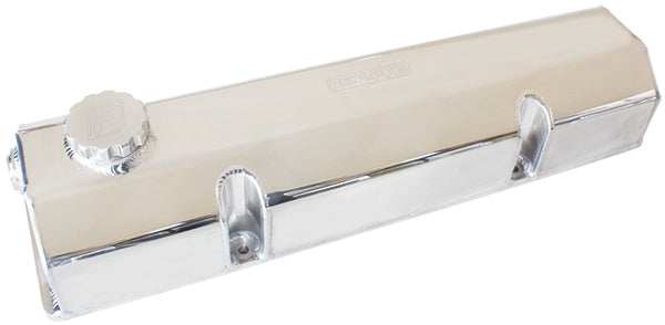 AF77-5000 - 350 SB CHEV FABRICATED VALVE COVERS POLISHED EARLY SBC
